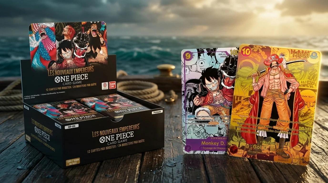 Les Nouveaux Empereurs (OP-09) : cartes, prix et raretés du premier set One Piece en français